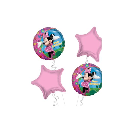 Minnie Mouse Happy Birthday Balloon Bouquet 4pc – Viva Party