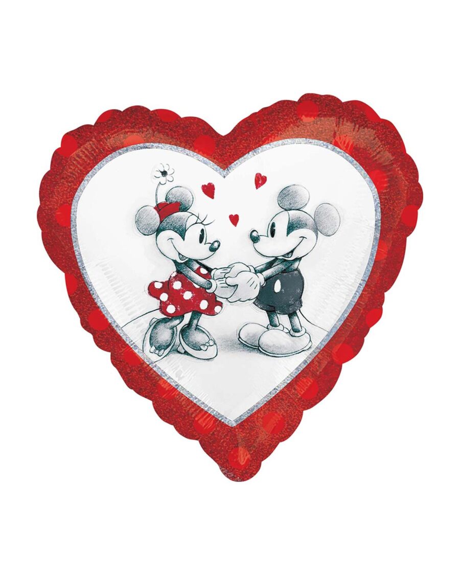 Mickey Mouse & Minnie Mouse Love Foil Balloon 18 inch - Image 1