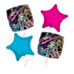 Monster High Happy Birthday Balloon Bouquet 4pc – Viva Party
