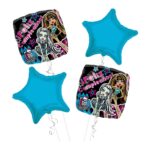 Monster High Happy Birthday Balloon Bouquet 4pc – Viva Party