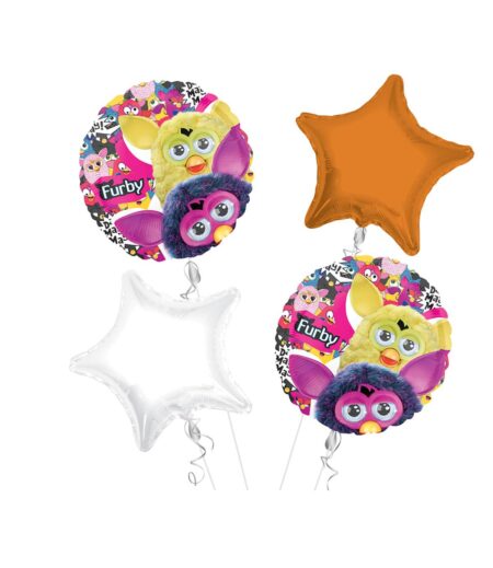 Furby Happy Birthday Balloon Bouquet 4pc – Viva Party