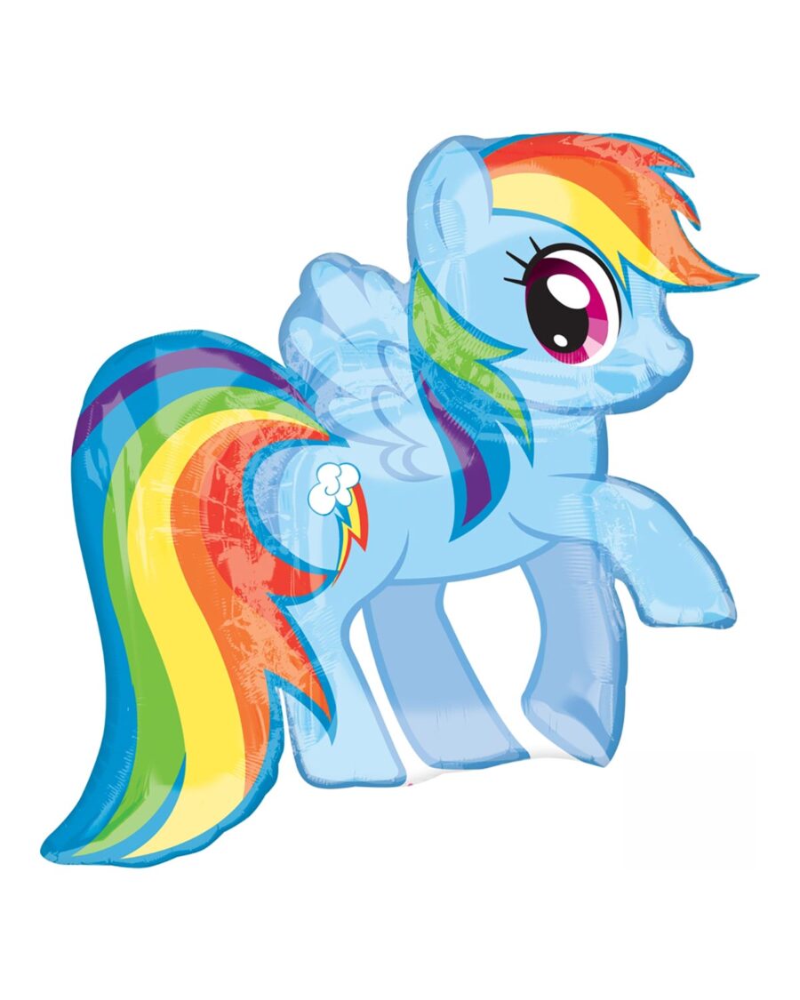 My Little Pony Rainbow Dash SuperShape Foil Balloon, 28 x 27 Inch - Image 1