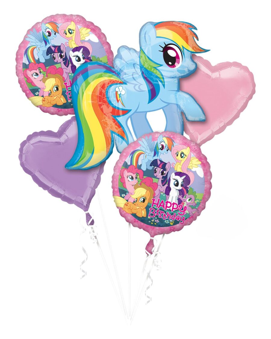My Little Pony Foil Bouquet of Balloons - 5pcs - Image 1