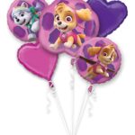 Paw Patrol - Skye & Everest Foil Bouquet of Balloons - 5pcs – Viva Party