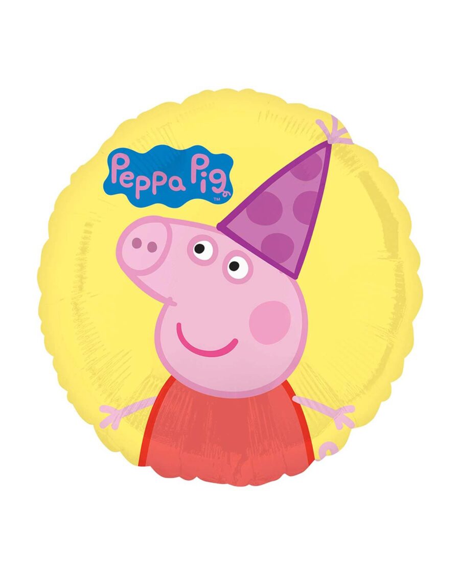 Peppa Pig Yellow Foil Balloon 18 Inch - Image 1