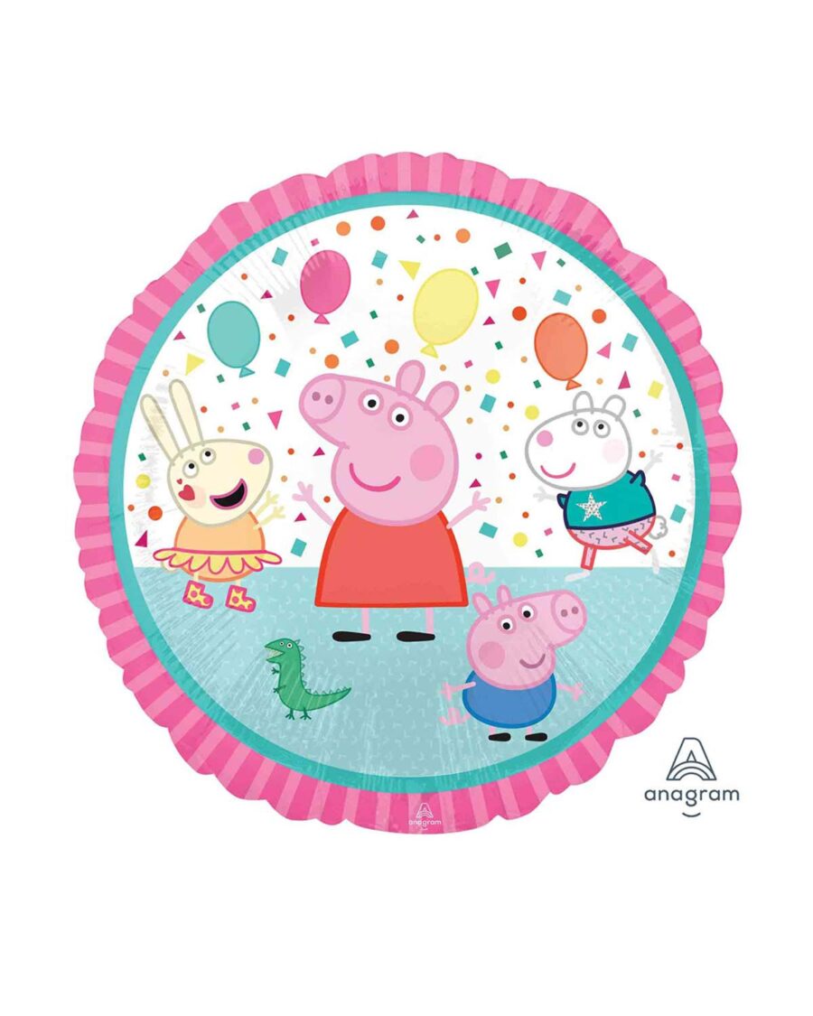Peppa Pig Happy Birthday Foil Balloon 18 Inch - Image 1