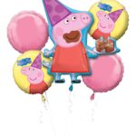 Peppa Pig Foil Bouquet of Balloons - 5pcs – Viva Party