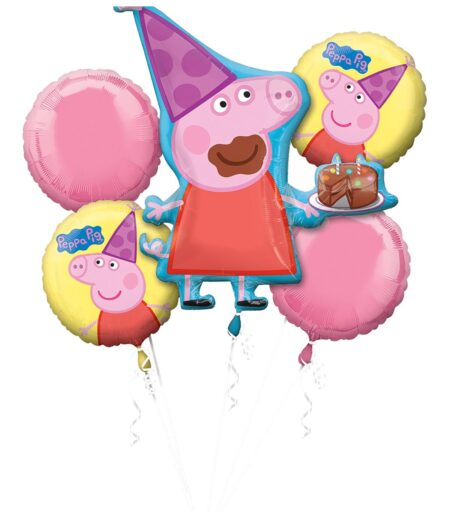 Peppa Pig Foil Bouquet of Balloons - 5pcs – Viva Party