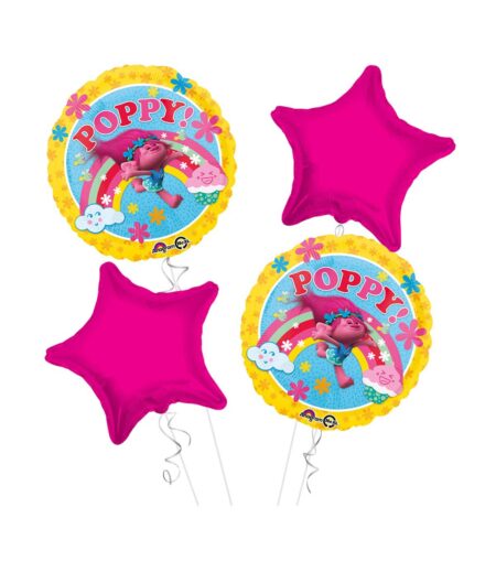 Trolls Happy Birthday Balloon Bouquet 4pc – Viva Party