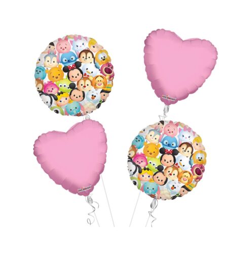 Tsum Tsum Happy Birthday Balloon Bouquet 4pc – Viva Party