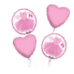 Ballerina Happy Birthday Balloon Bouquet 4pc – Viva Party