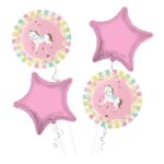 Unicorn Happy Birthday Balloon Bouquet 4pc – Viva Party