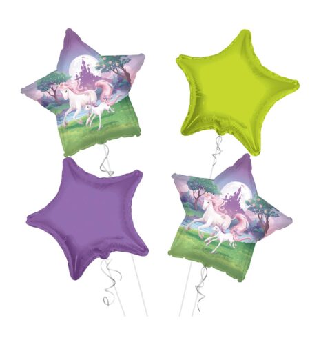Unicorn Happy Birthday Balloon Bouquet 4pc – Viva Party