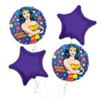 Wonder Women Happy Birthday Balloon Bouquet 4pc – Viva Party