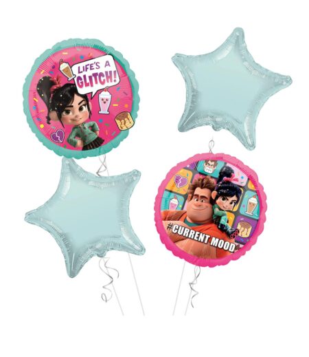 Wreck It Ralph Happy Birthday Balloon Bouquet 4pc – Viva Party