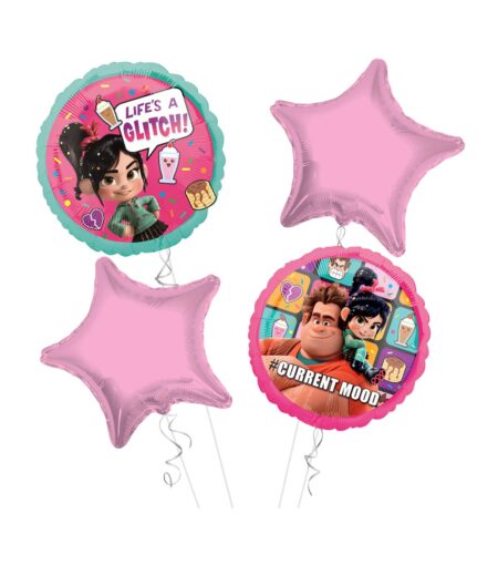 Wreck It Ralph Happy Birthday Balloon Bouquet 4pc – Viva Party