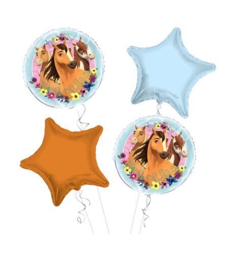 Spirit Riding Happy Birthday Balloon Bouquet 4pc – Viva Party