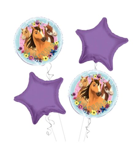 Spirit Riding Happy Birthday Balloon Bouquet 4pc – Viva Party