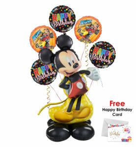 Mickey Mouse Forever Happy Birthday Balloon Arrangement. – Viva Party