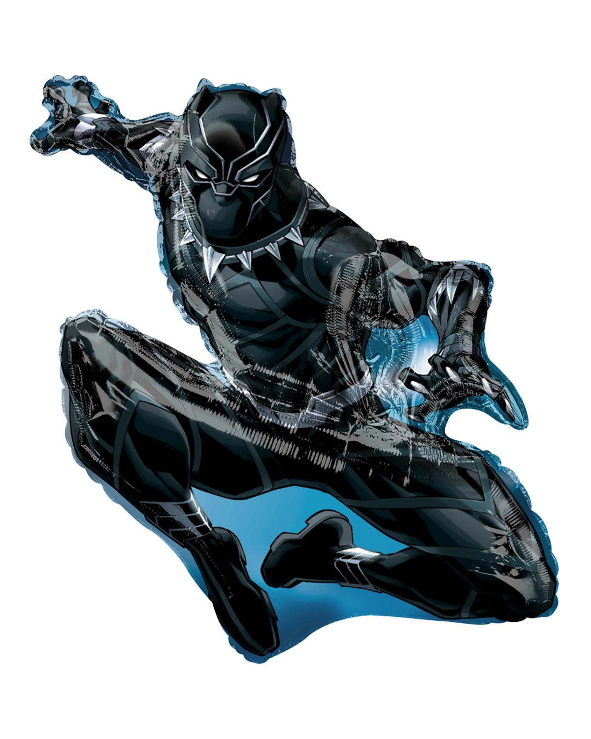 B006-XB.jpg Black Panther Round Balloon Bouquet 4 pcs - Party Supplies - Image 1