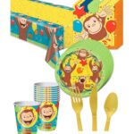 Curious George Deluxe Birthday Party Package for 8 Guests | Viva Party – Viva Party