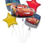 Cars Disney Lightning McqueenFoil Bouquet of Balloons - 5pcs – Viva Party