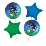 Fortenite Happy Birthday Balloon Bouquet 4pc – Viva Party