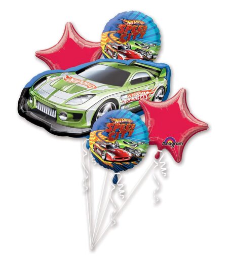 Hot WheelFoil Bouquet of Balloons - 5pcs – Viva Party