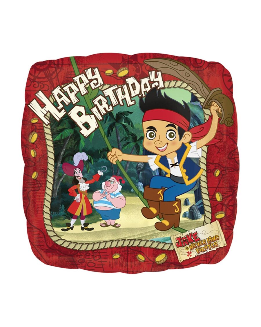 Jake The Neverland Birthday Foil Balloon 18 Inch - Image 1
