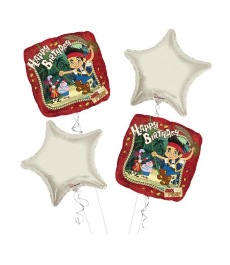 Pirates Happy Birthday Balloon Bouquet 4pc – Viva Party