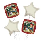 Pirates Happy Birthday Balloon Bouquet 4pc – Viva Party