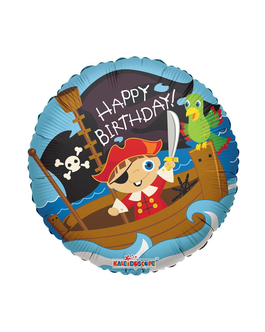 Pirate Happy Birthday Foil Balloon 18 Inch - Image 1