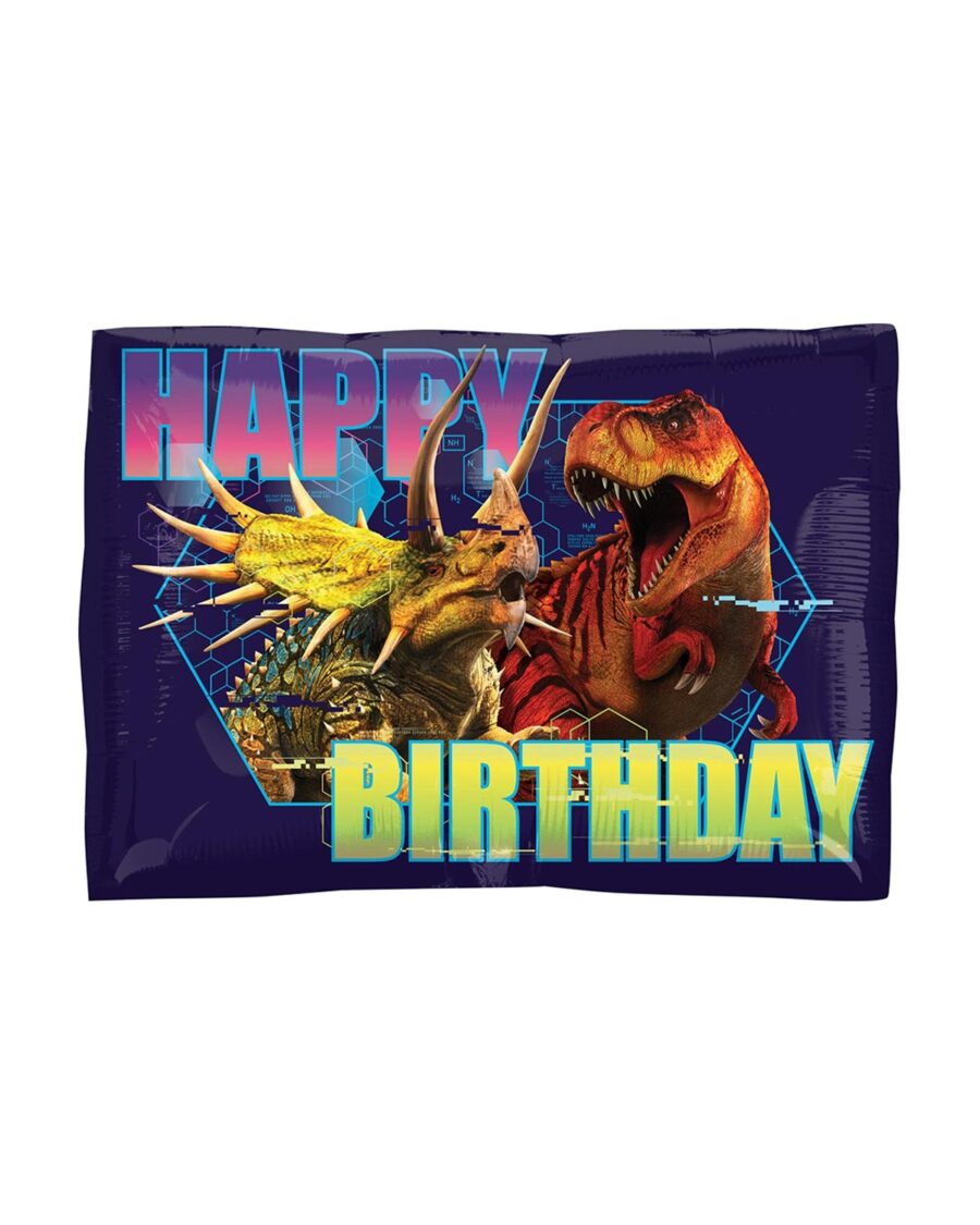 Jurassic World Happy Birthday Foil Balloon 18 Inch - Image 1