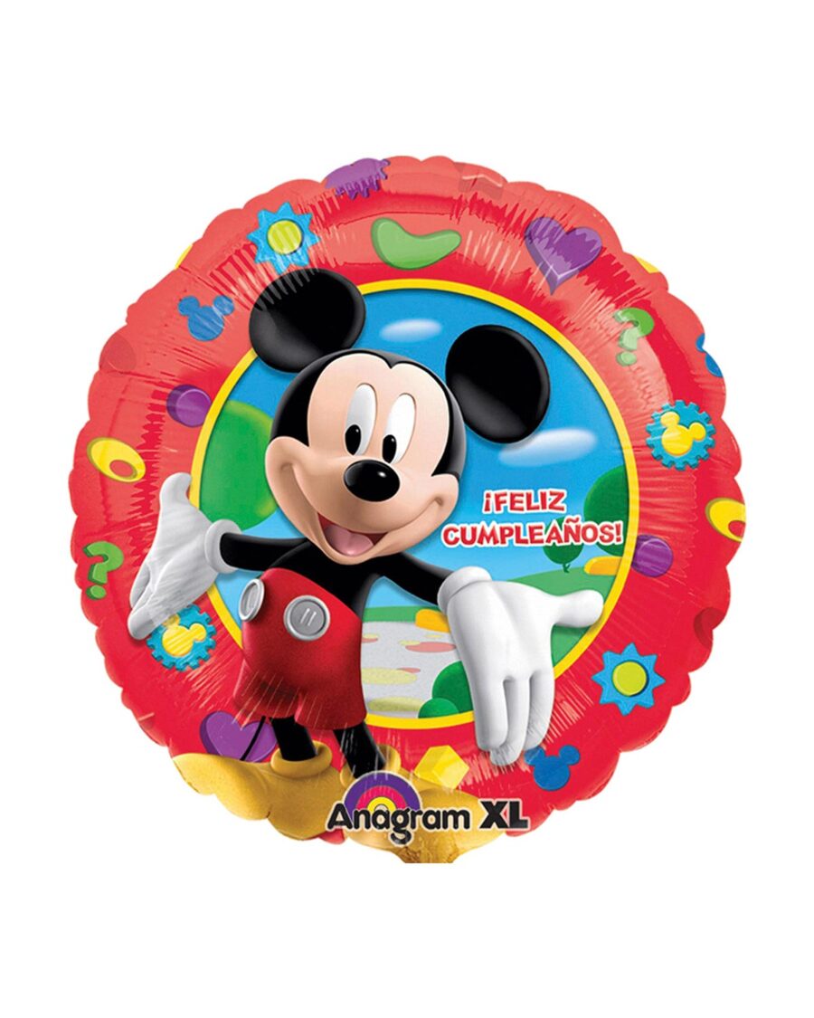 Mickey Mouse Feliz Disney Cumpleanos Foil Balloon 18 Inch - Image 1