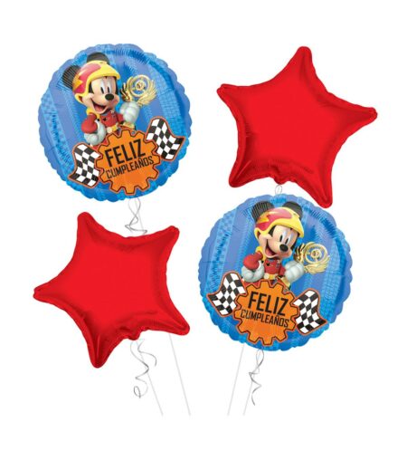 Mickey Mouse Happy Birthday Balloon Bouquet 4pc – Viva Party