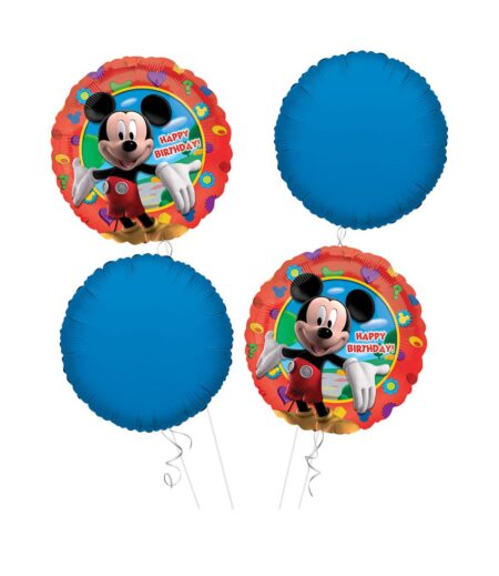 Mickey Mouse Happy Birthday Balloon Bouquet 4pc – Viva Party