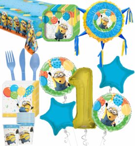 Minions - Despicable Me Deluxe Birthday Party Package for 8 Guests – Viva Party