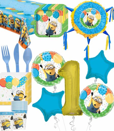 Minions - Despicable Me Deluxe Birthday Party Package for 8 Guests – Viva Party