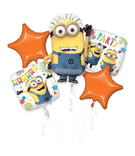 Despicable Me Foil Bouquetof Balloons - 5pcs – Viva Party
