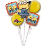 Minions Despicable Me Foil Bouquetof Balloons - 5pcs – Viva Party