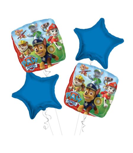 Paw Patrols Happy Birthday Balloon Bouquet 4pc – Viva Party