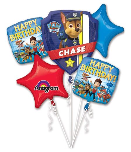 Paw Petrol BirthdayFoil Bouquet of Balloons - 5pcs – Viva Party