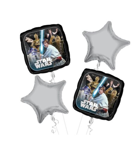Star Wars Happy Birthday Balloon Bouquet 4pc – Viva Party