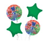 PJ Masks Happy Birthday Balloon Bouquet 4pc – Viva Party