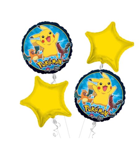 Pokemon Happy Birthday Balloon Bouquet 4pc – Viva Party