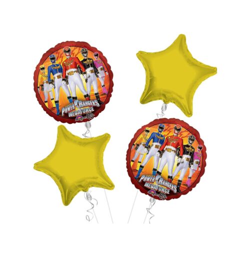 Power Rangers Happy Birthday Balloon Bouquet 4pc – Viva Party