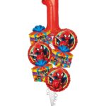 Spider-Man Happy Birthday Balloon Bouquet (7 Balloons), Spider-Man Theme – Viva Party