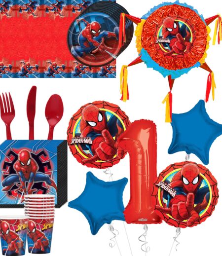 Spider-Man Deluxe Birthday Party Package for 8 Guests – Viva Party