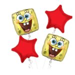 Spongebob Happy Birthday Balloon Bouquet 4pc – Viva Party