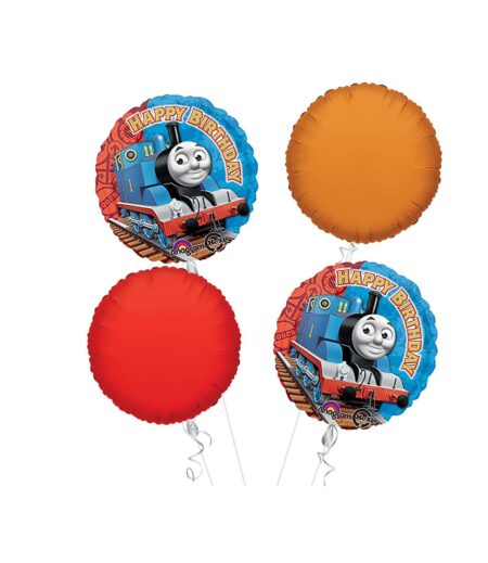 Thomas and Friends Happy Birthday Balloon Bouquet 4pc – Viva Party